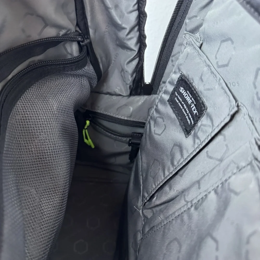 Solgaard Shore-Tex Daypack Backpack Laptop Black Bag Recycled Plastic Pockets